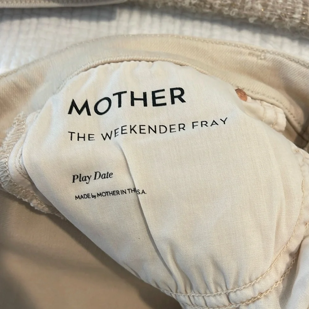MOTHER The Weekender Sneak Jeans Size 31 - Picture 6 of 8